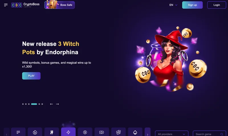 Обзор казино CryptoBoss